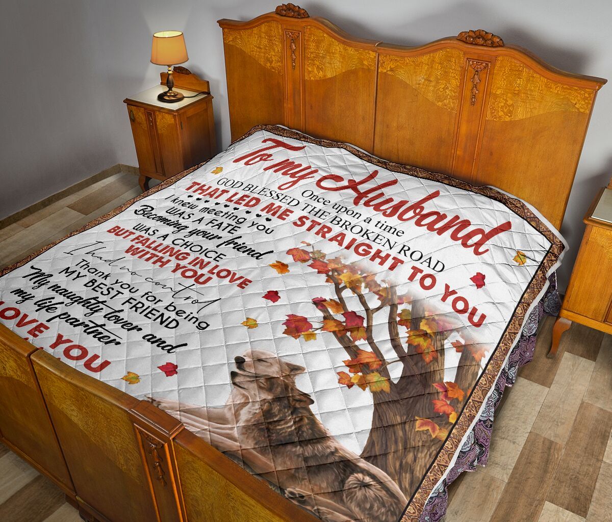 To My Husband Quilt Blanket DHC02011759DD