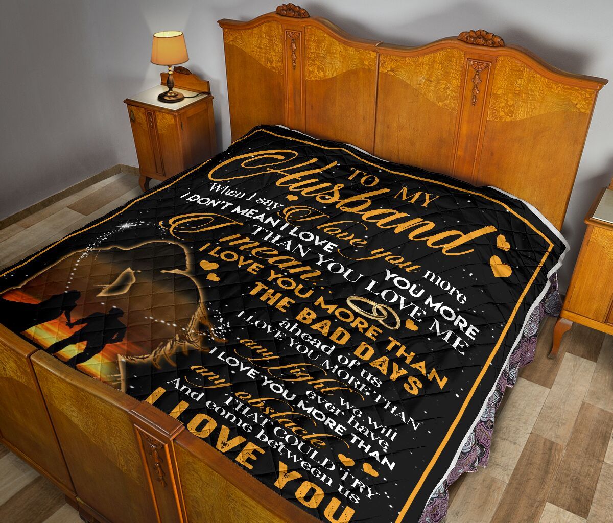 To My Husband Quilt Blanket DHC02011782DD