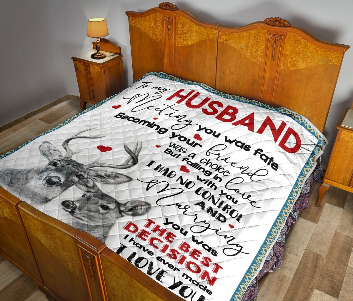 To My Husband Quilt Blanket DHC0201980DD