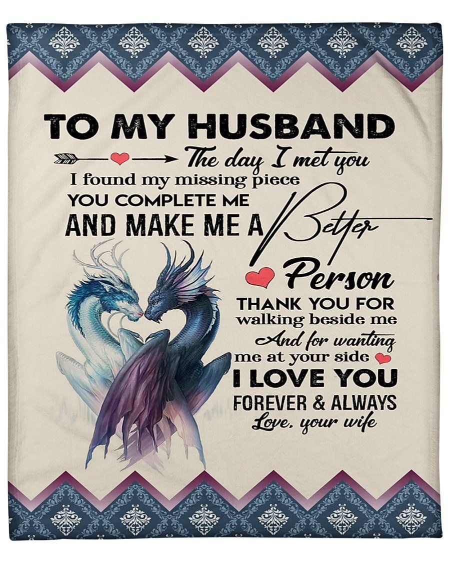 To My Husband Thank For Walking Beside Me Fleece Blanket Fleece Blanket