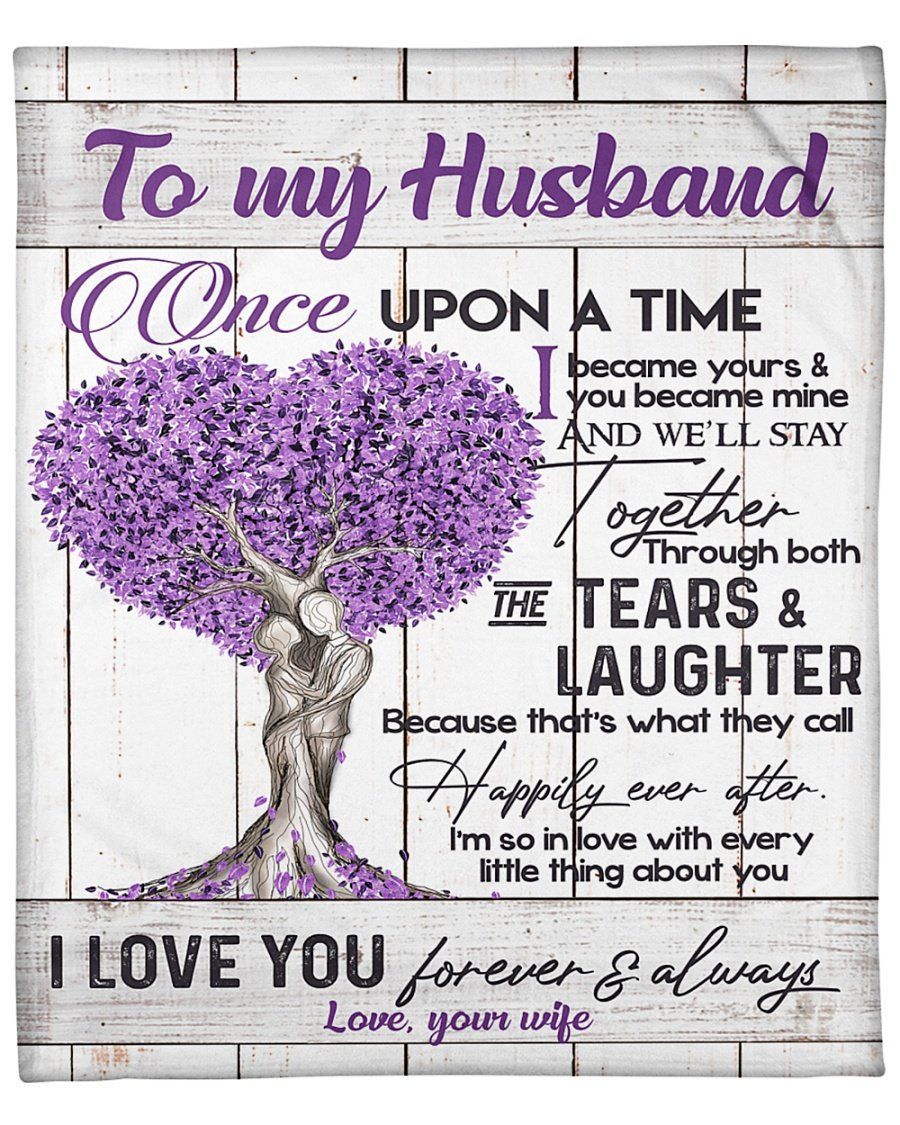 To My Husband The Tears And Laughter Fleece Blanket Fleece Blanket