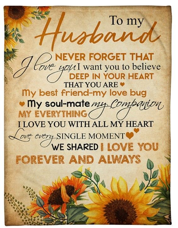 To My Husband You Are My Everything Sherpa Fleece Blanket