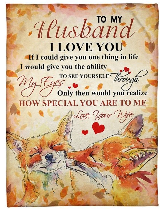 To My Husband You Are So Special To Me Sherpa Fleece Blanket