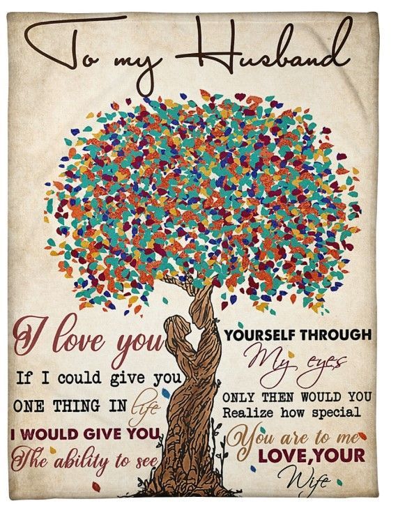 To My Husband Youre My Love Sherpa Fleece Blanket