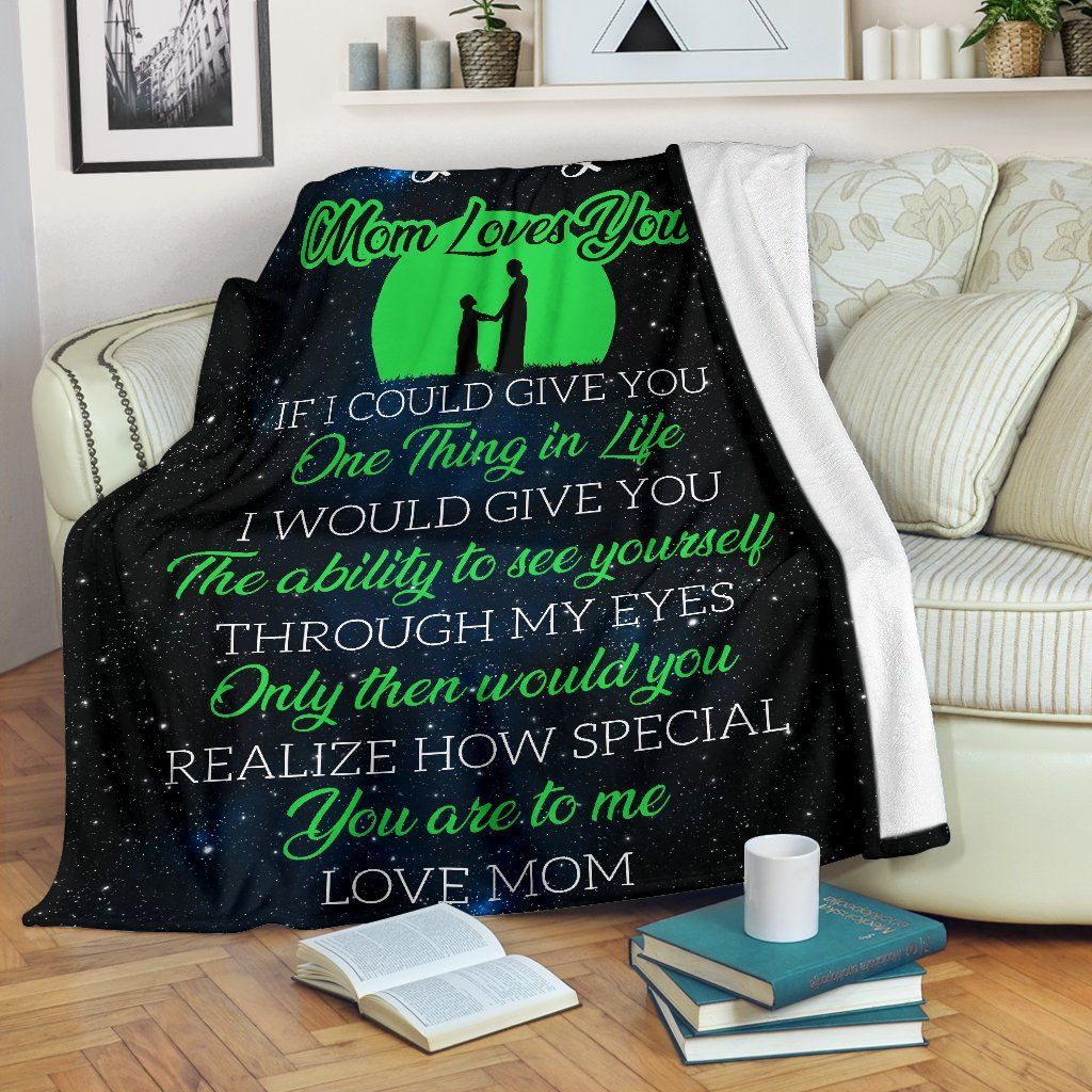 To My Kid Mom Sherpa Fleece Blanket