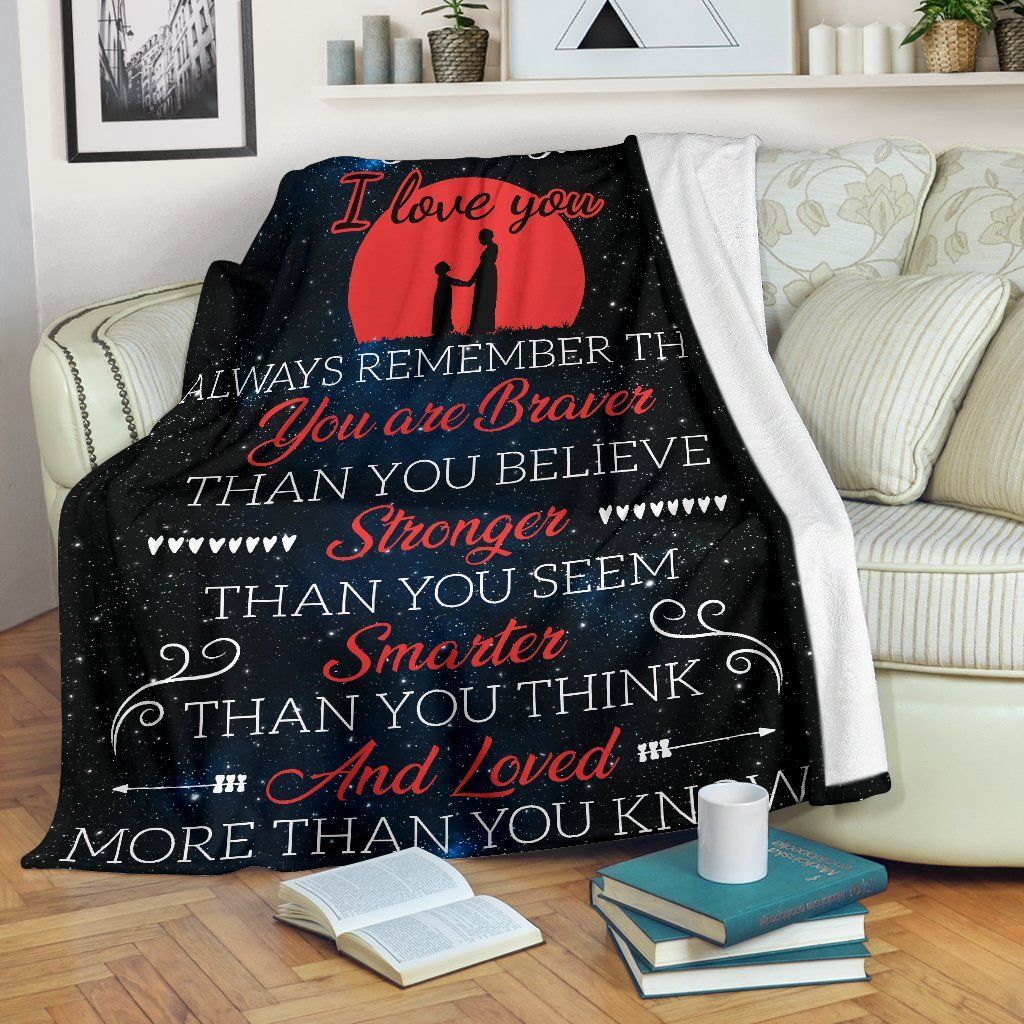 To My Kid Mom Sherpa Fleece Blanket