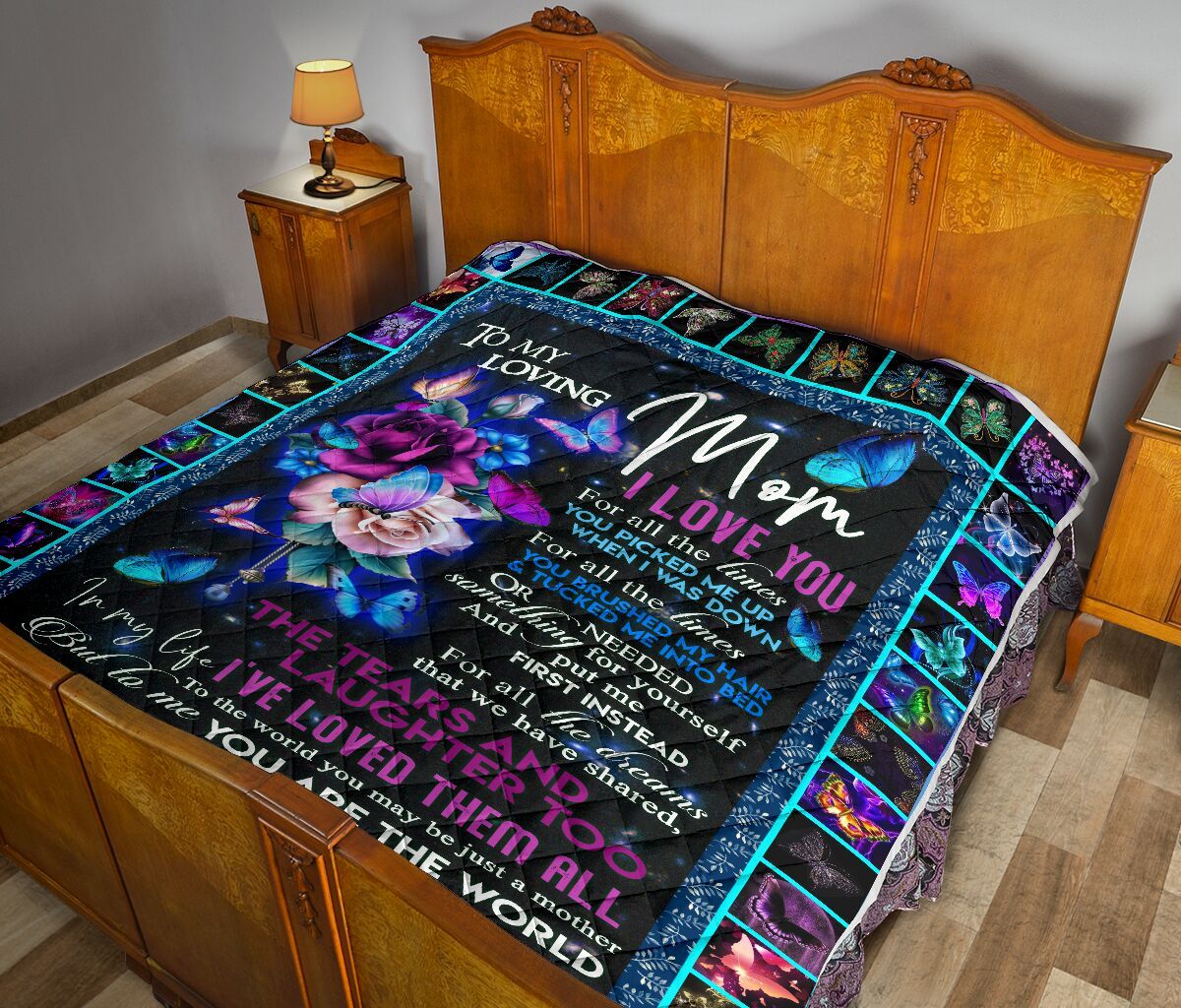 To My Loving Mom Quilt Blanket DHC02011390DD