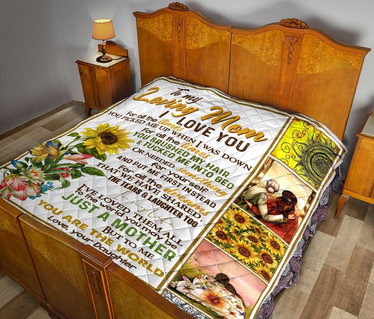 To My Loving Mom Quilt Blanket DHC02011429DD