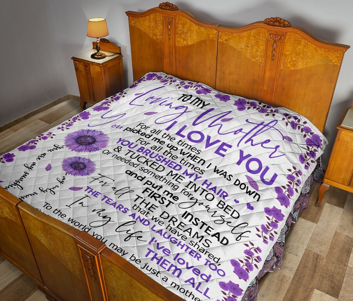 To My Loving Mom Quilt Blanket DHC02011534DD