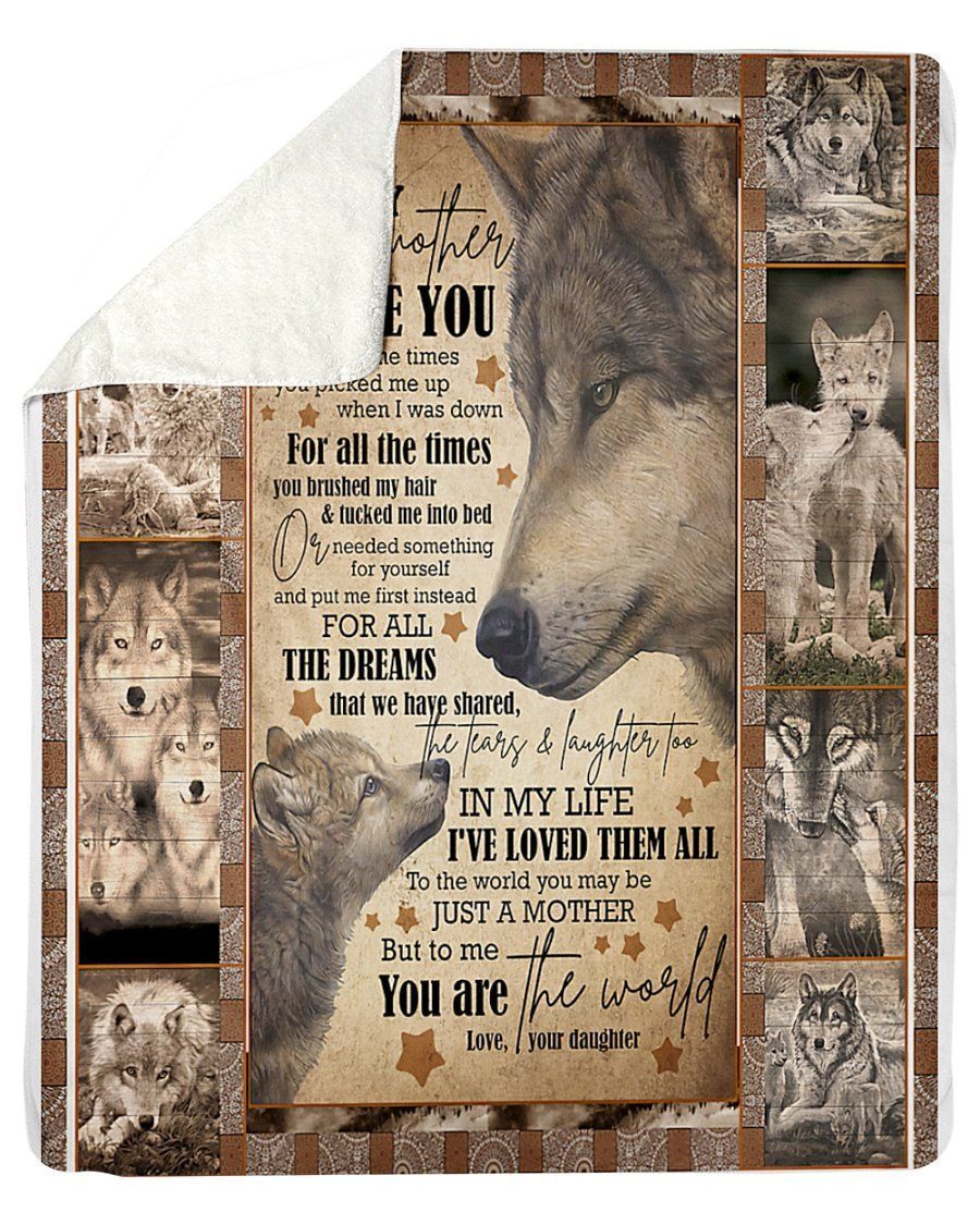 To My Loving Mother From Your Daughter Fleece Blanket