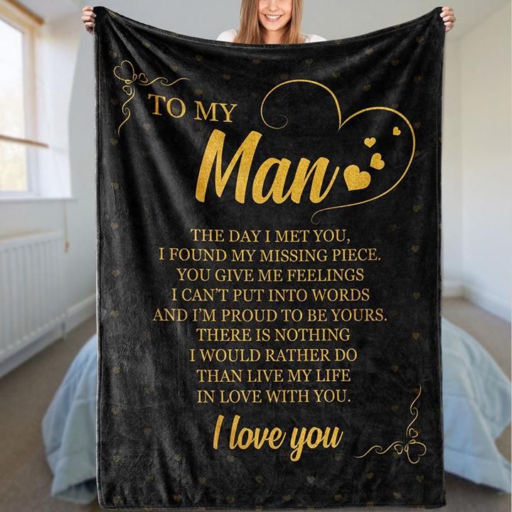 To My Man Fleece Blanket