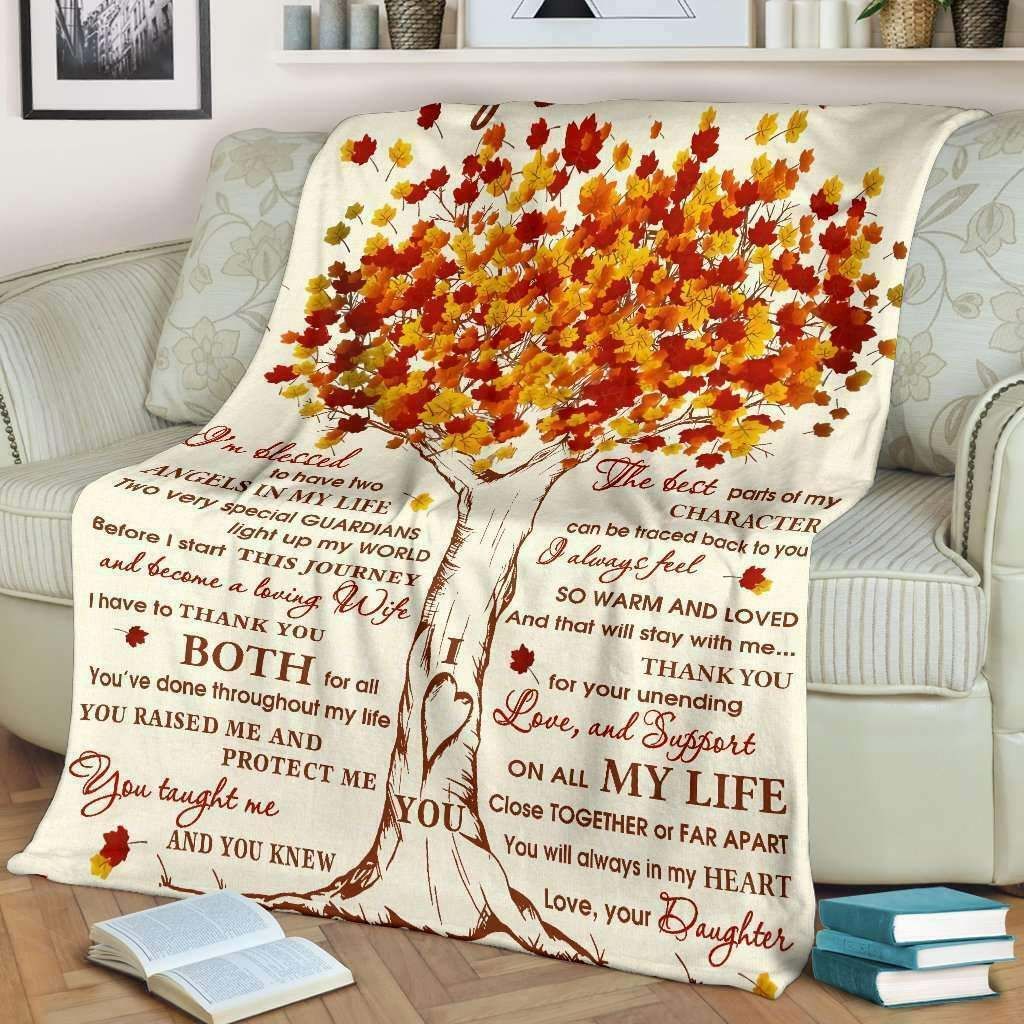 To My Mom And Dad Sherpa Fleece Blanket