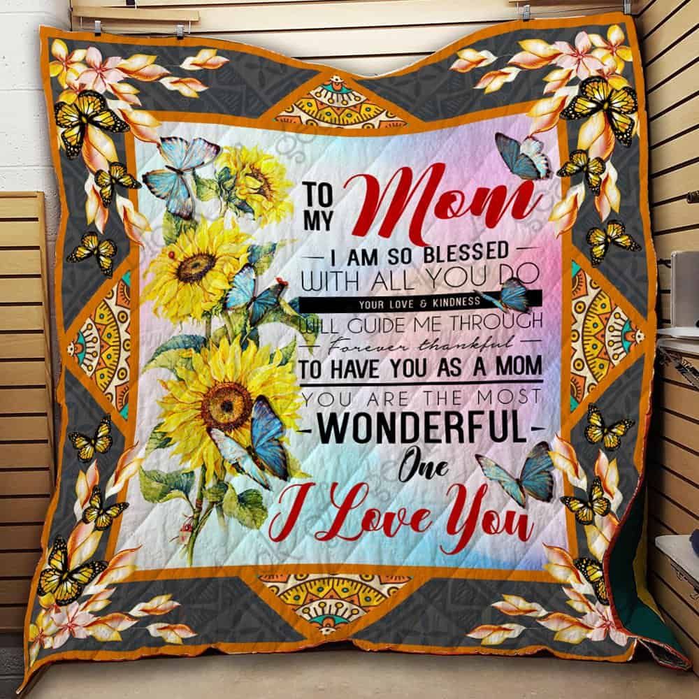 To My Mom CL2100548MDQ Quilt Blanket