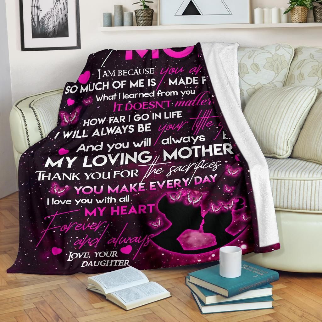 To My Mom Sherpa Fleece Blanket