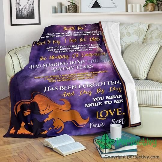 To My Mom Sherpa Fleece Blanket