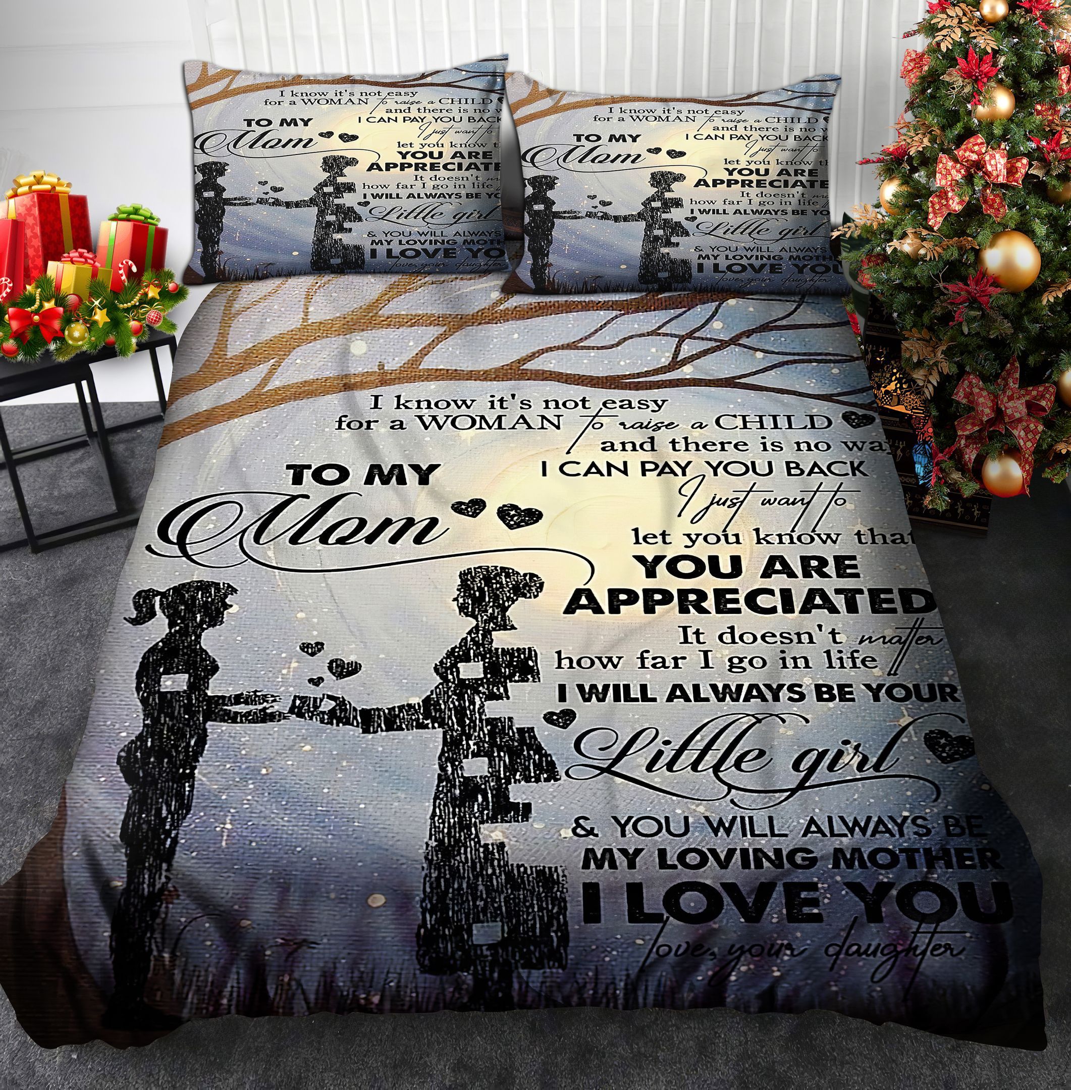 To My Mom Bedding Set