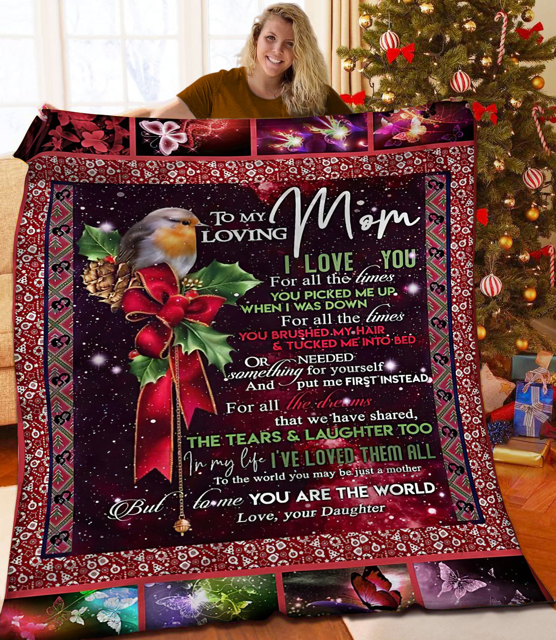 To My Mom DQA161110NA Quilt Blanket