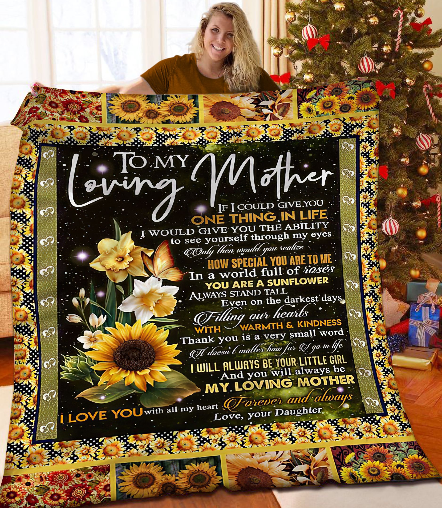 To My Mom DQA161111NA Quilt Blanket