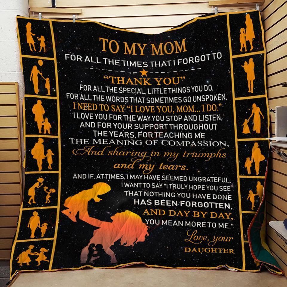 To My Mom DT2109140CL Quilt Blanket