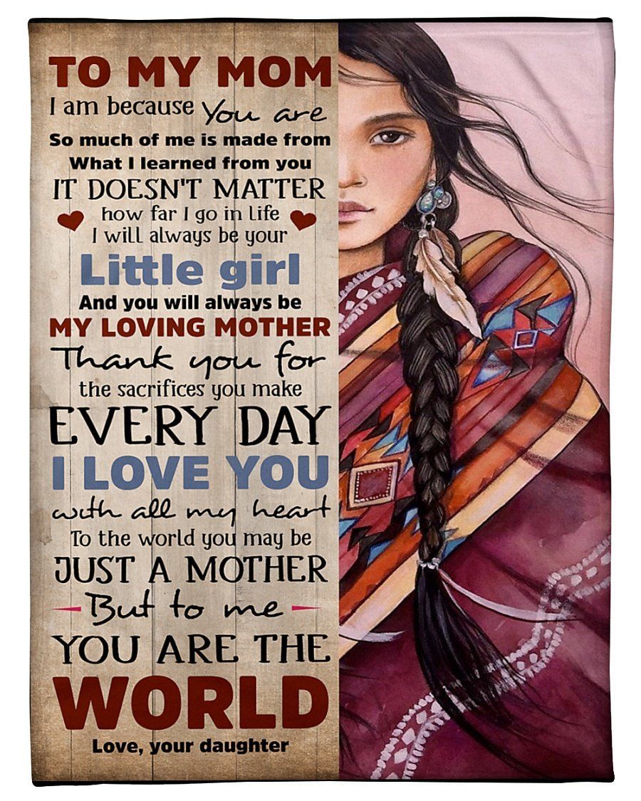 To My Mom Gift From Daughter I Love You Fleece Blanket Fleece Blanket