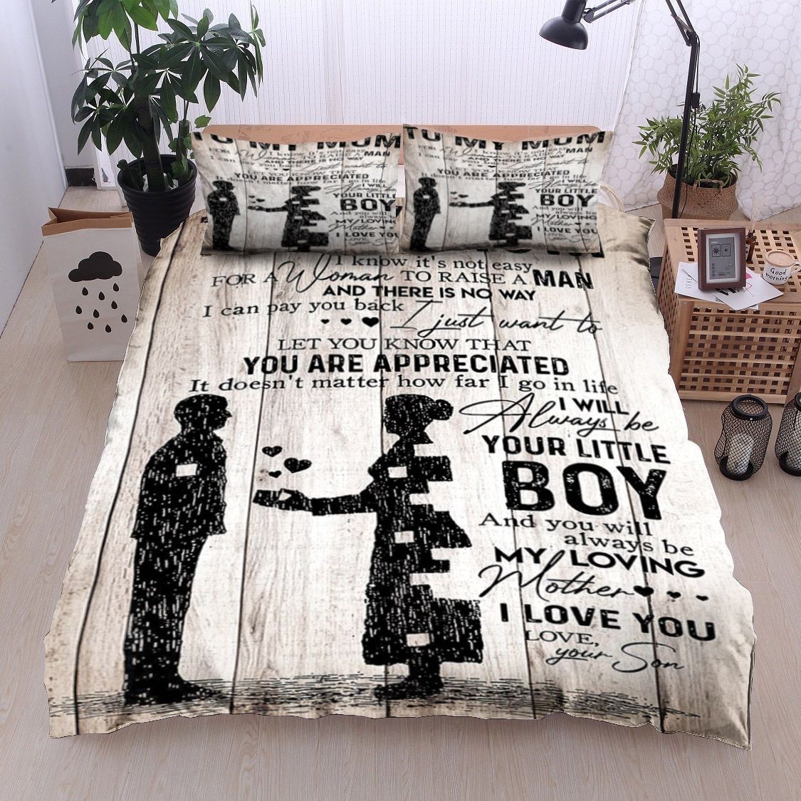 To My Mom Bedding Set