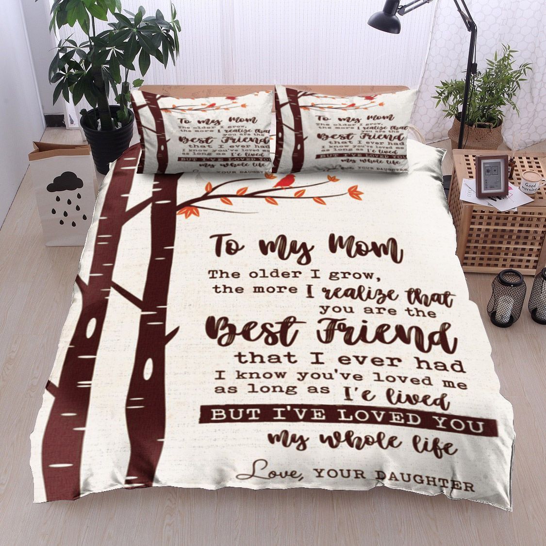 To My Mom Bedding Set