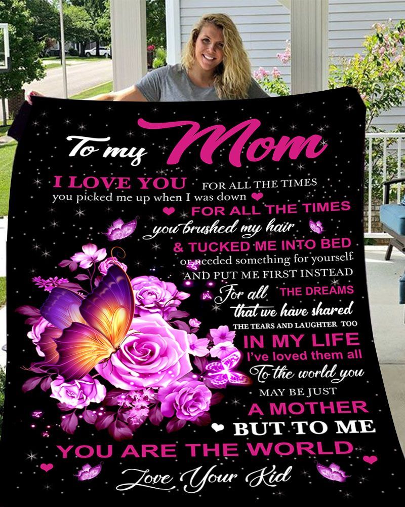 To My Mom Fleece Blanket