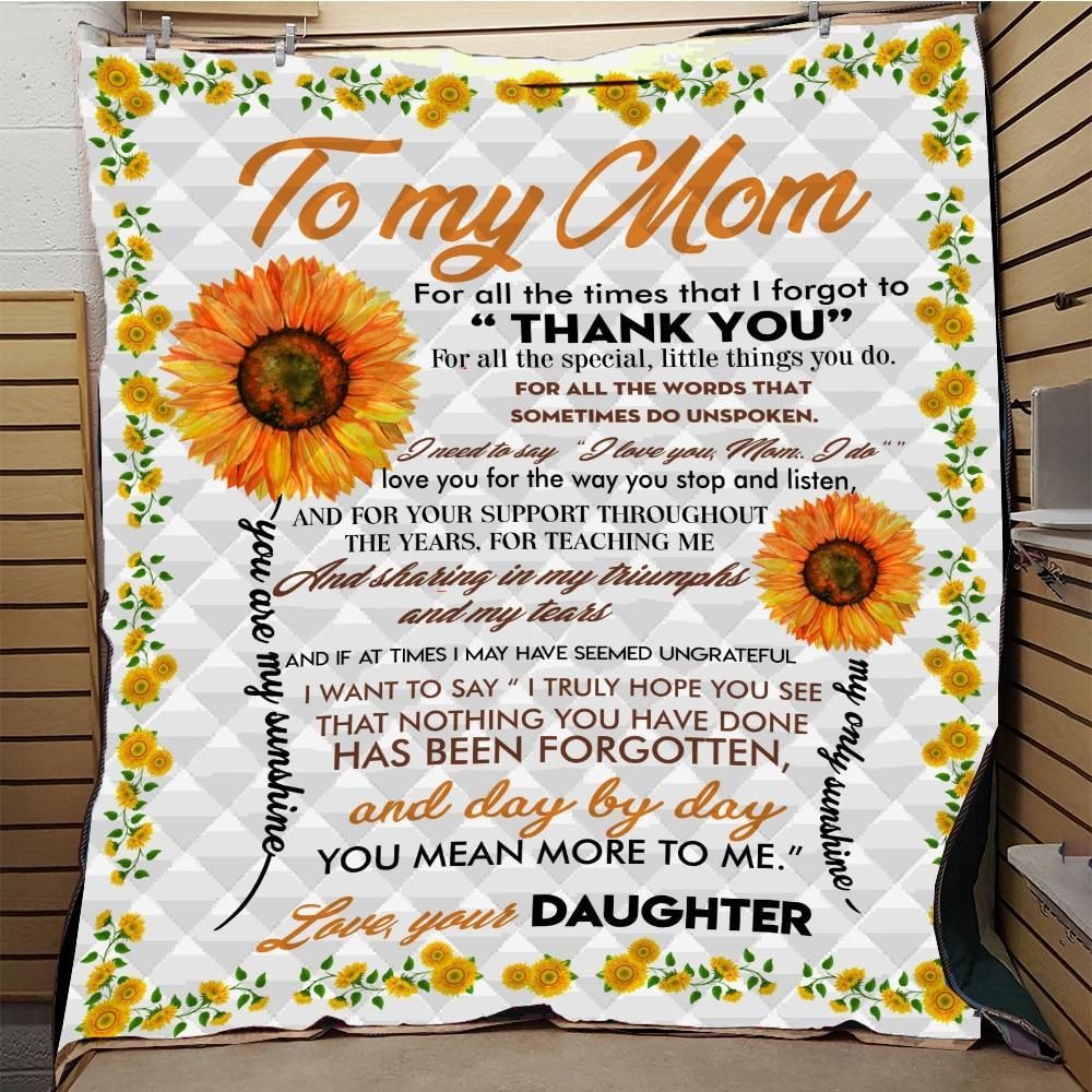 To My Mom MMC1411847 Quilt Blanket