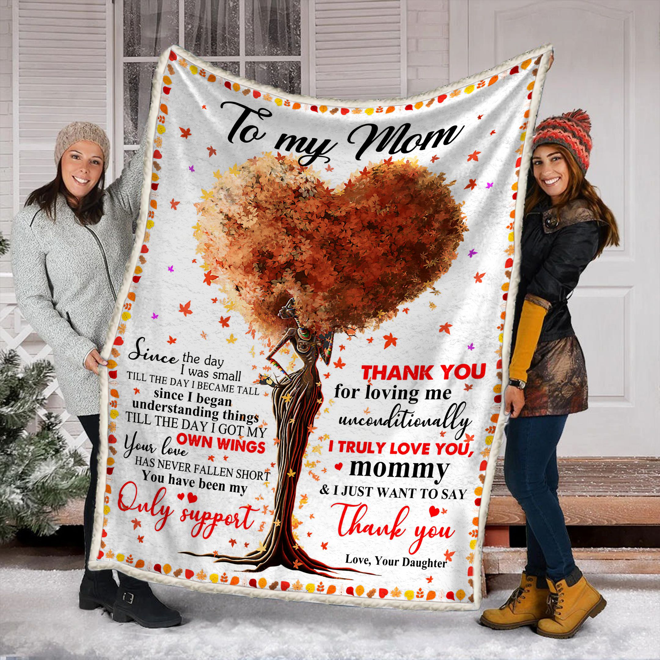 To My Mom Fleece Blanket