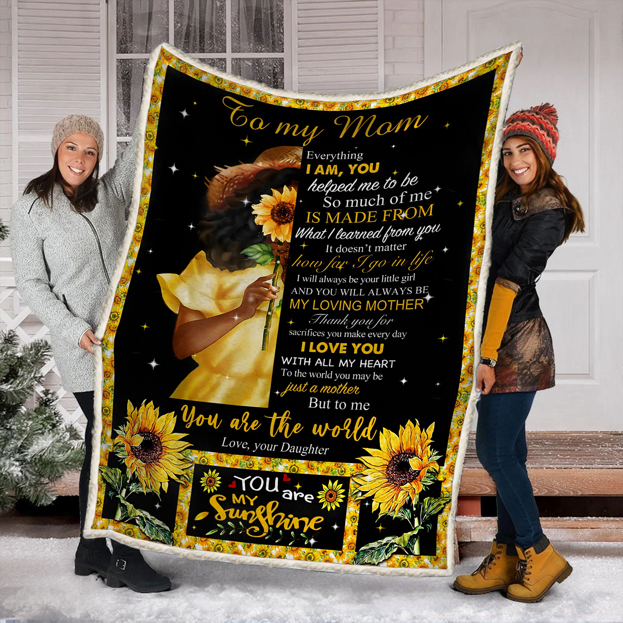 To My Mom Fleece Blanket