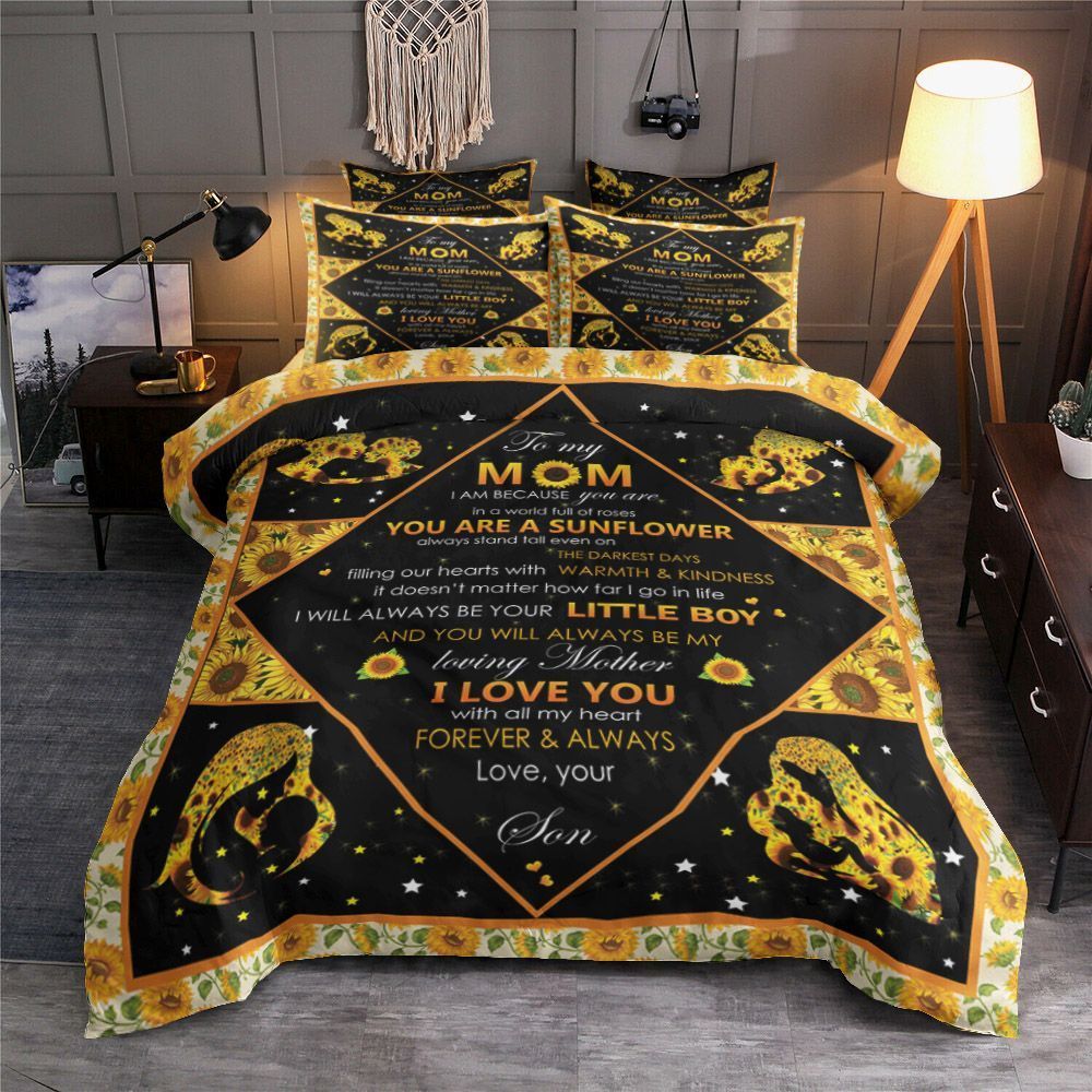 To My Mom Son Home Garden Linens Bedding Set