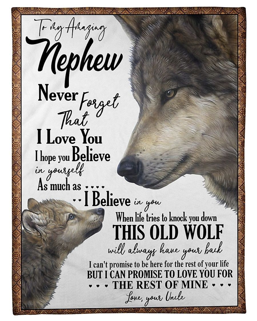 To My Nephew Never Forget Sherpa Fleece Blanket