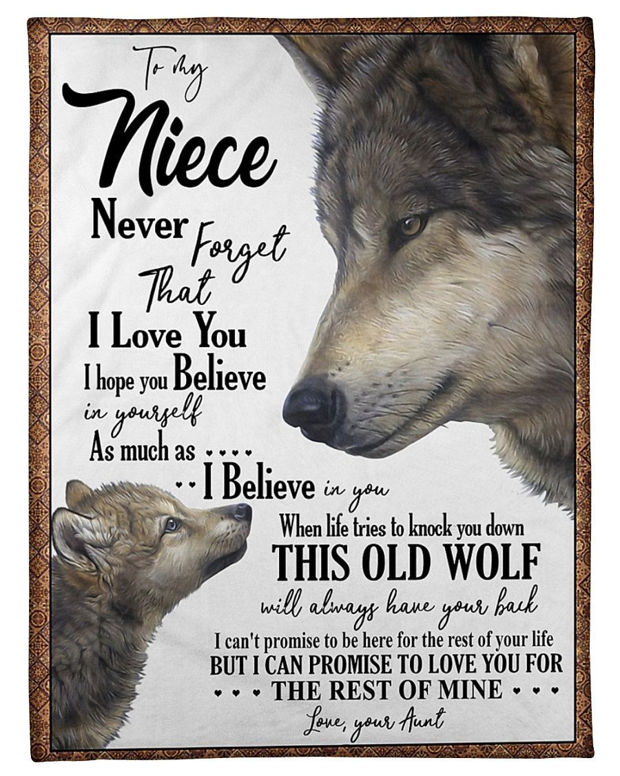 To My Niece Sherpa Fleece Blanket