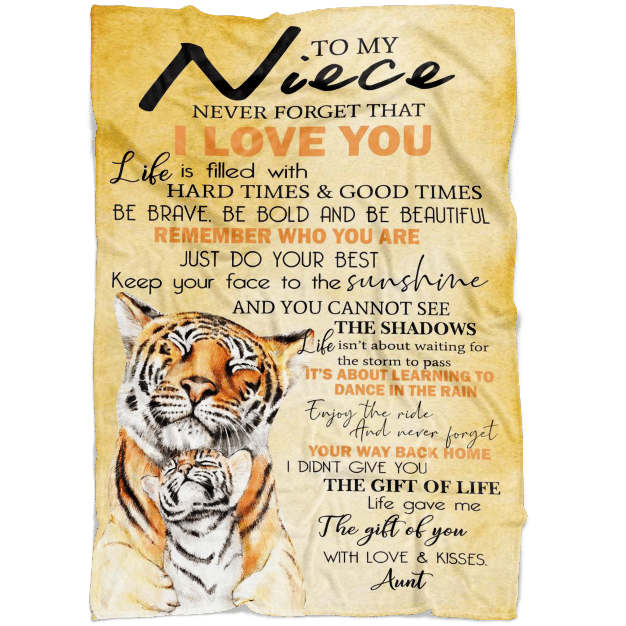 To My Niece Fleece Blanket