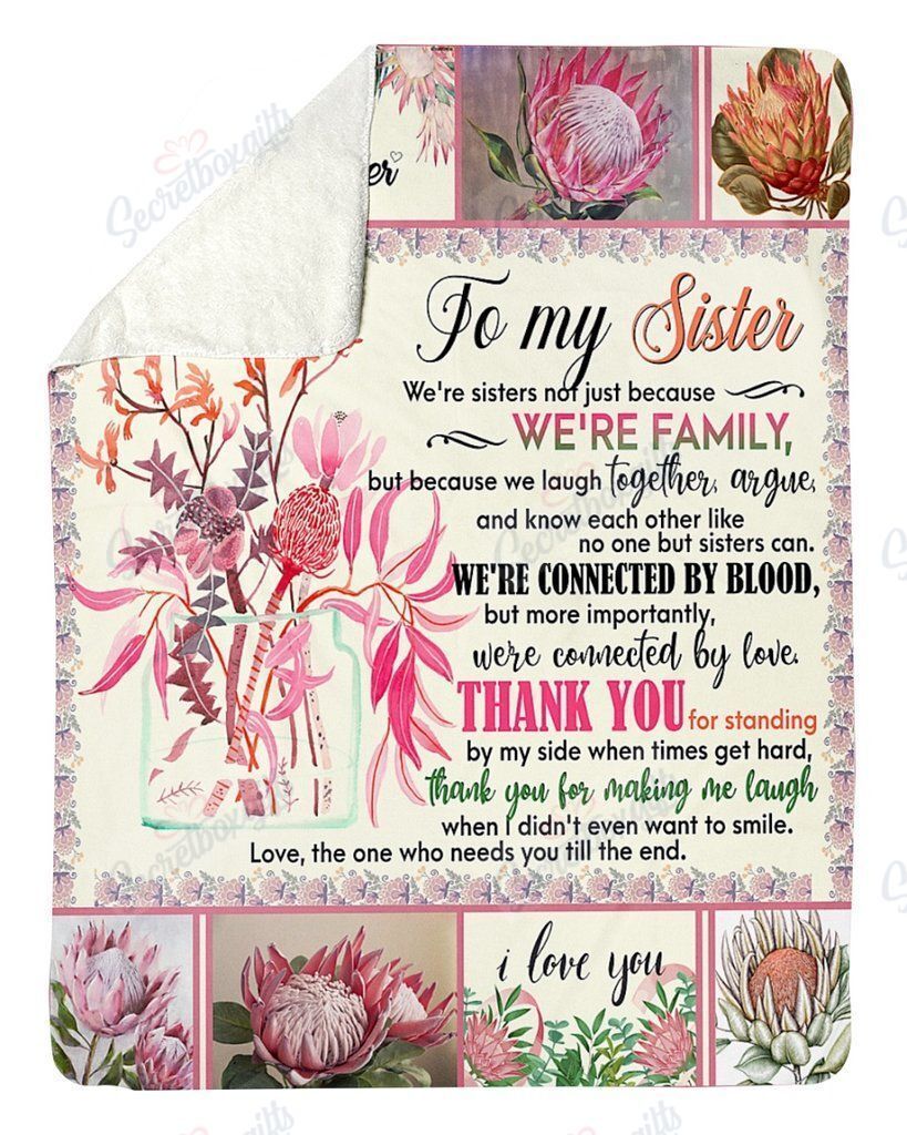 To My Sister Fleece Blanket