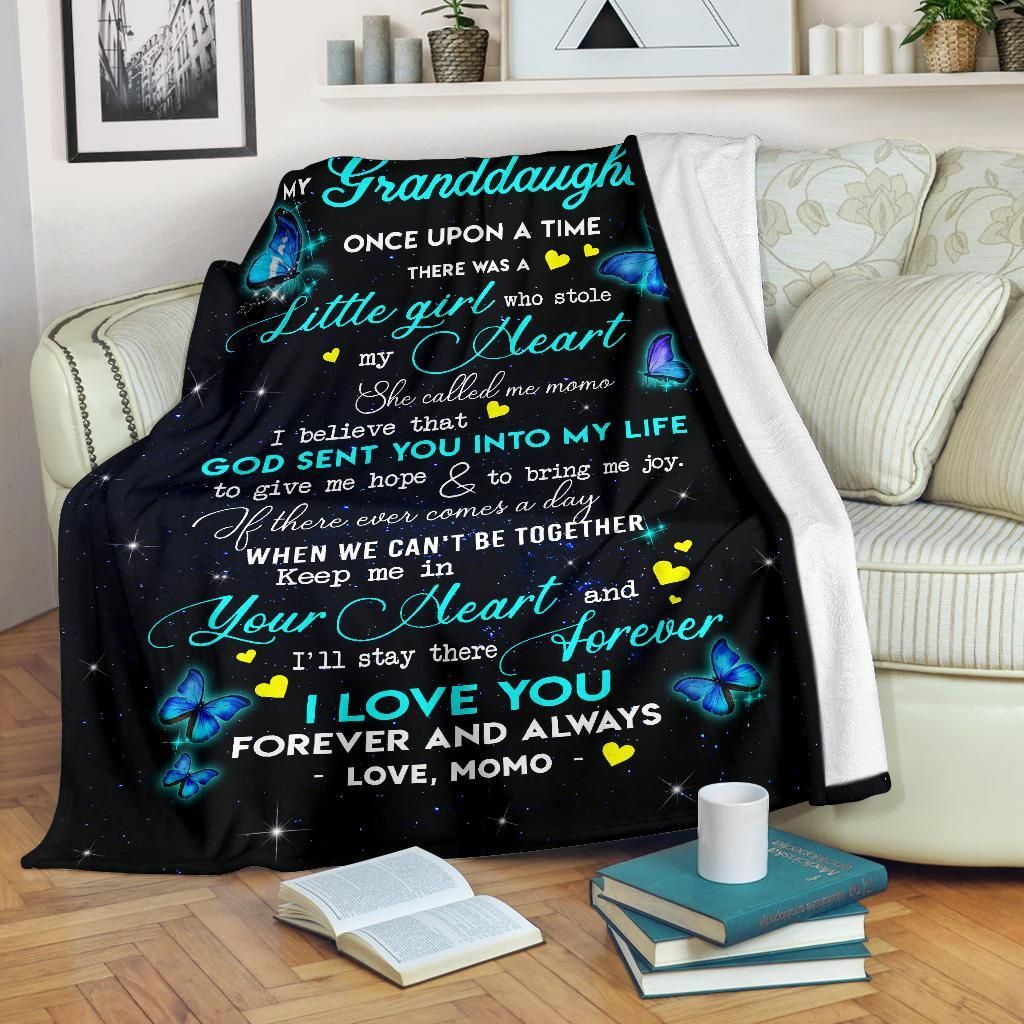 To My Softball Granddaughter Sherpa Fleece Blanket
