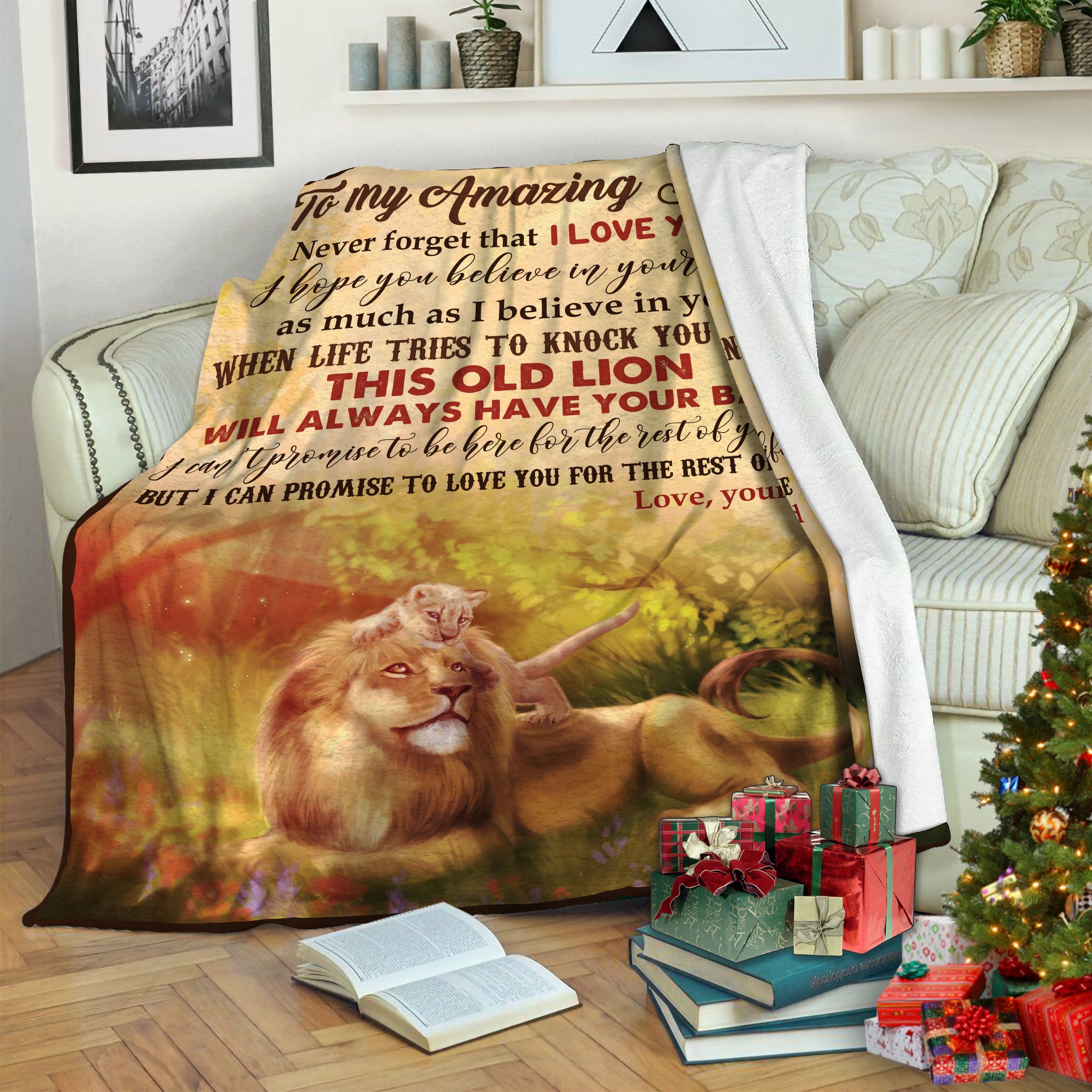 To My Son Fleece Blanket