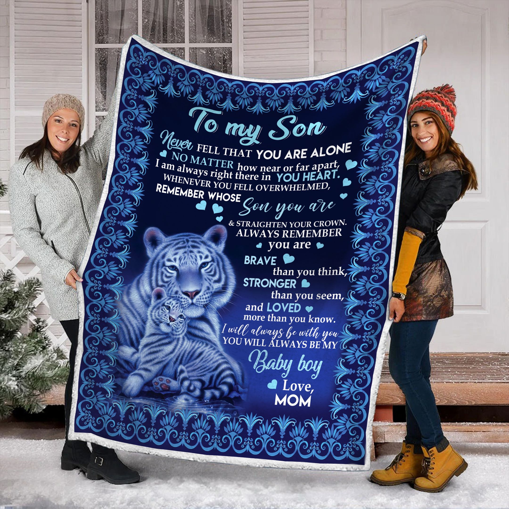 To My Son Fleece Blanket