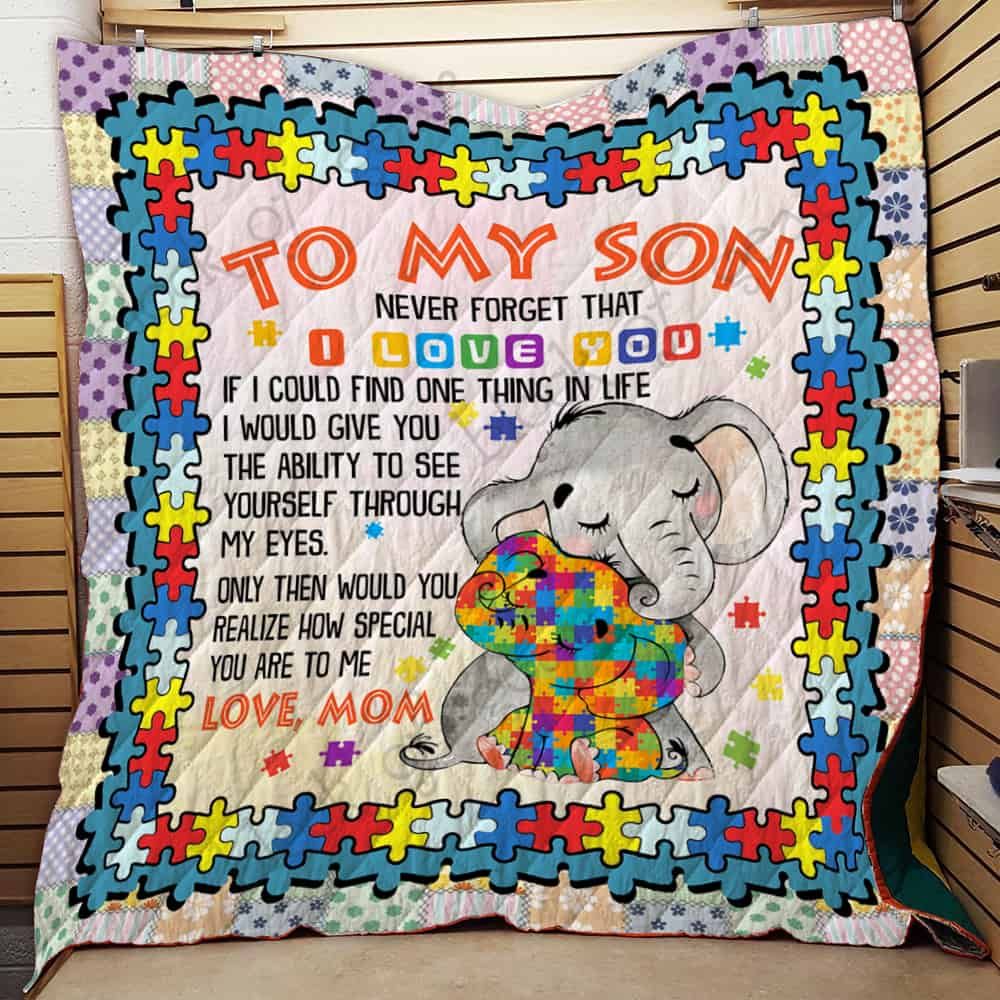 To My Son Autism Quilt Th592 Dhc11121597Dd