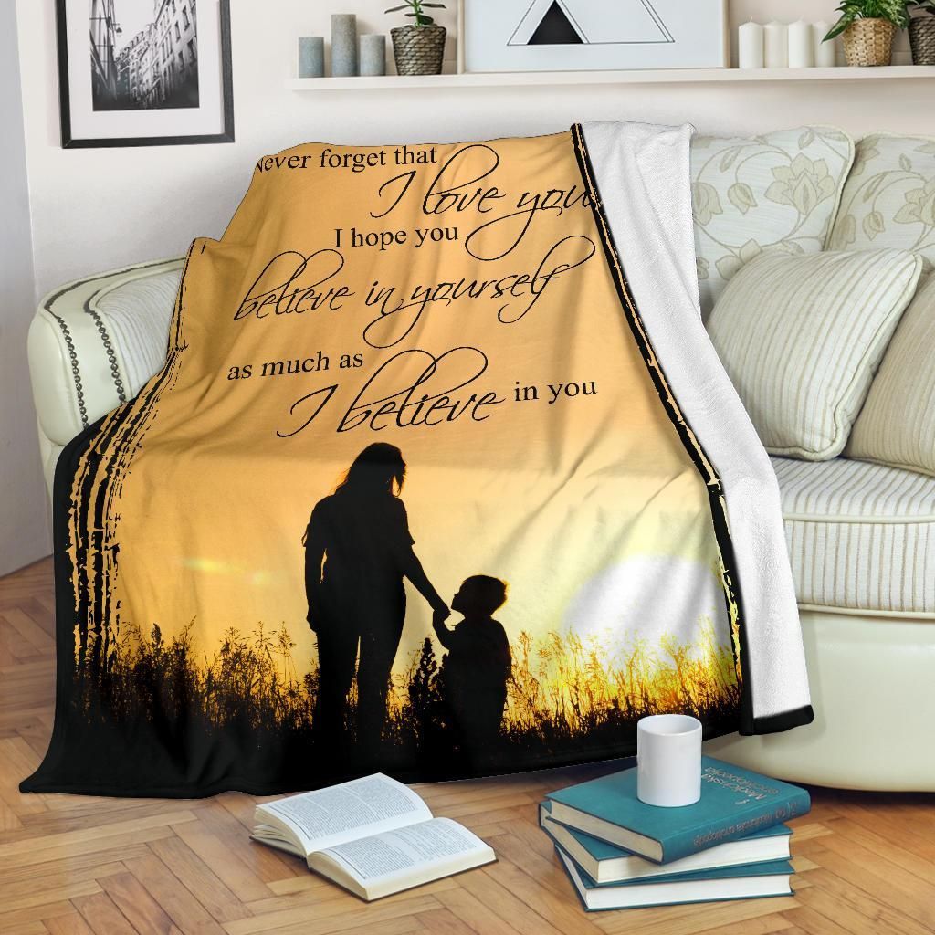 To My Son Baseball Sherpa Fleece Blanket