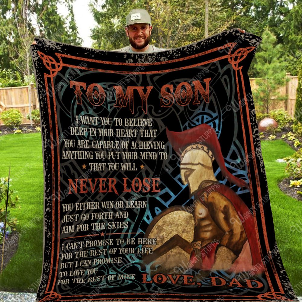 To My Son Dad Always Here For You Quilt Blanket Pn80 Dhc1312155Dd