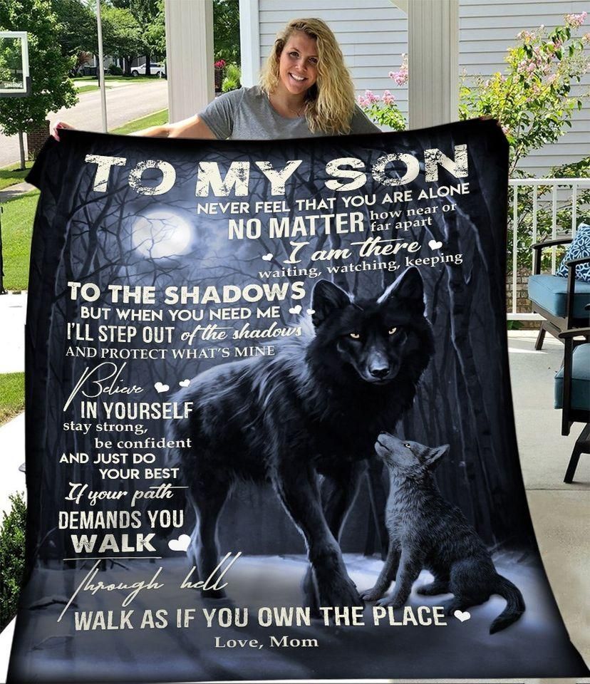 To My Son Fleece Blanket