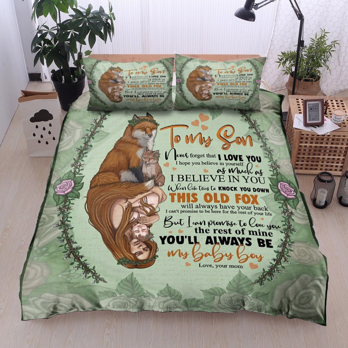 To My Son Fox Bedding Set