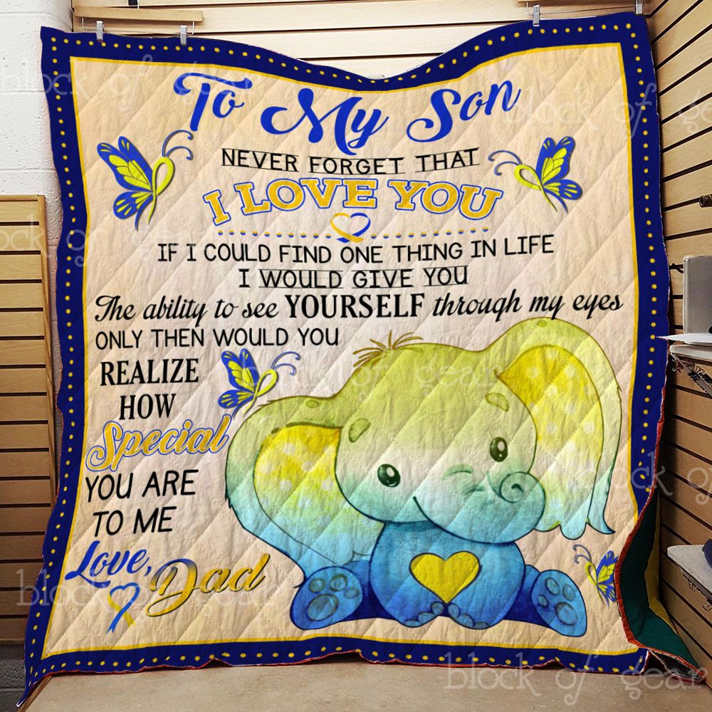 To My Son From Dad Quilt Th541C Dhc11121387Dd