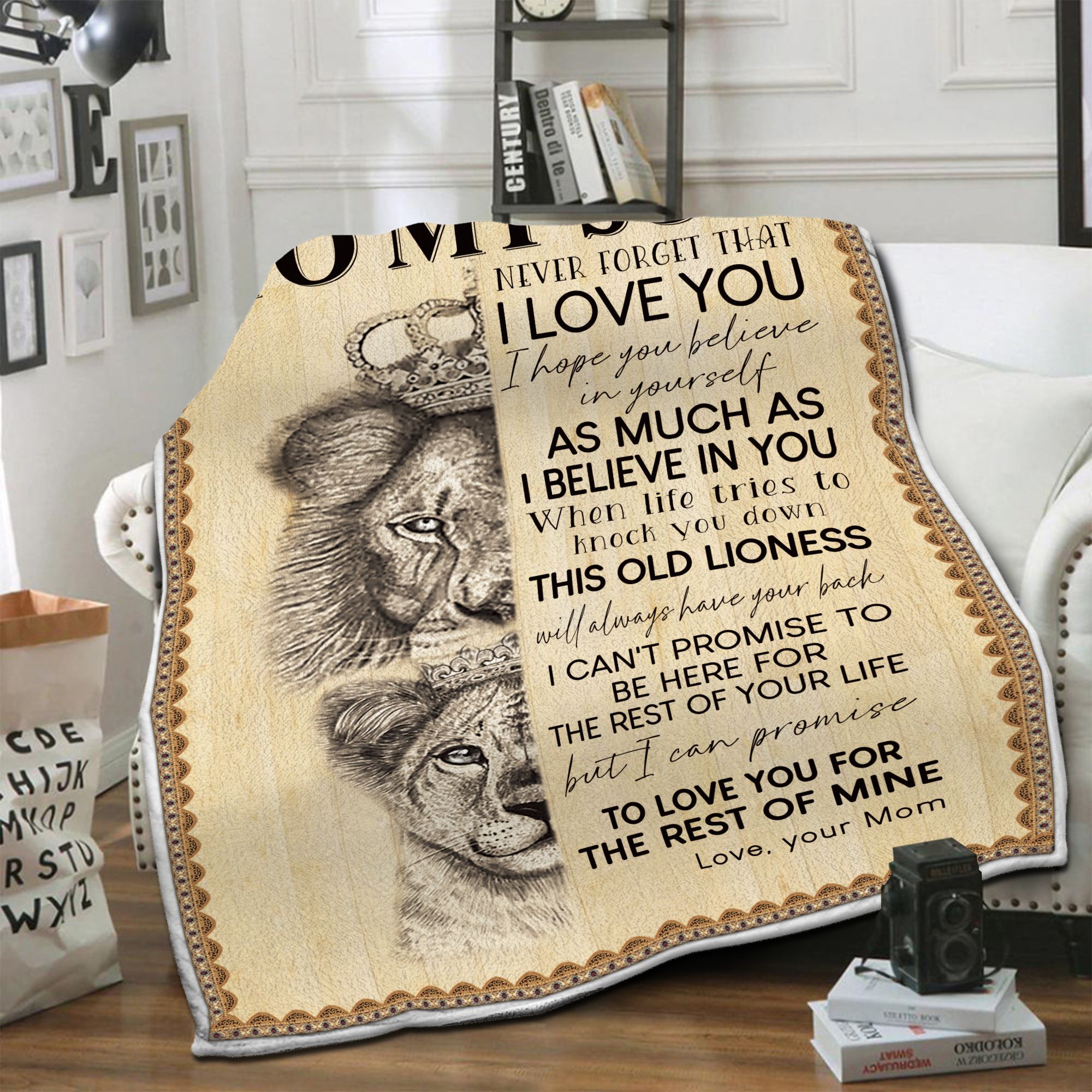 To My Son Fleece Blanket