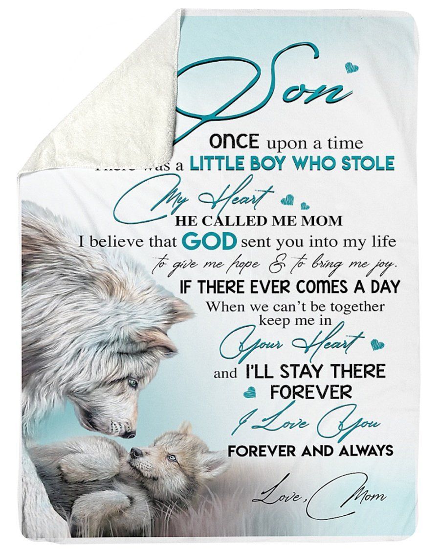 To My Son I Love You Forever And Always Gifts From Mom Fleece Blanket
