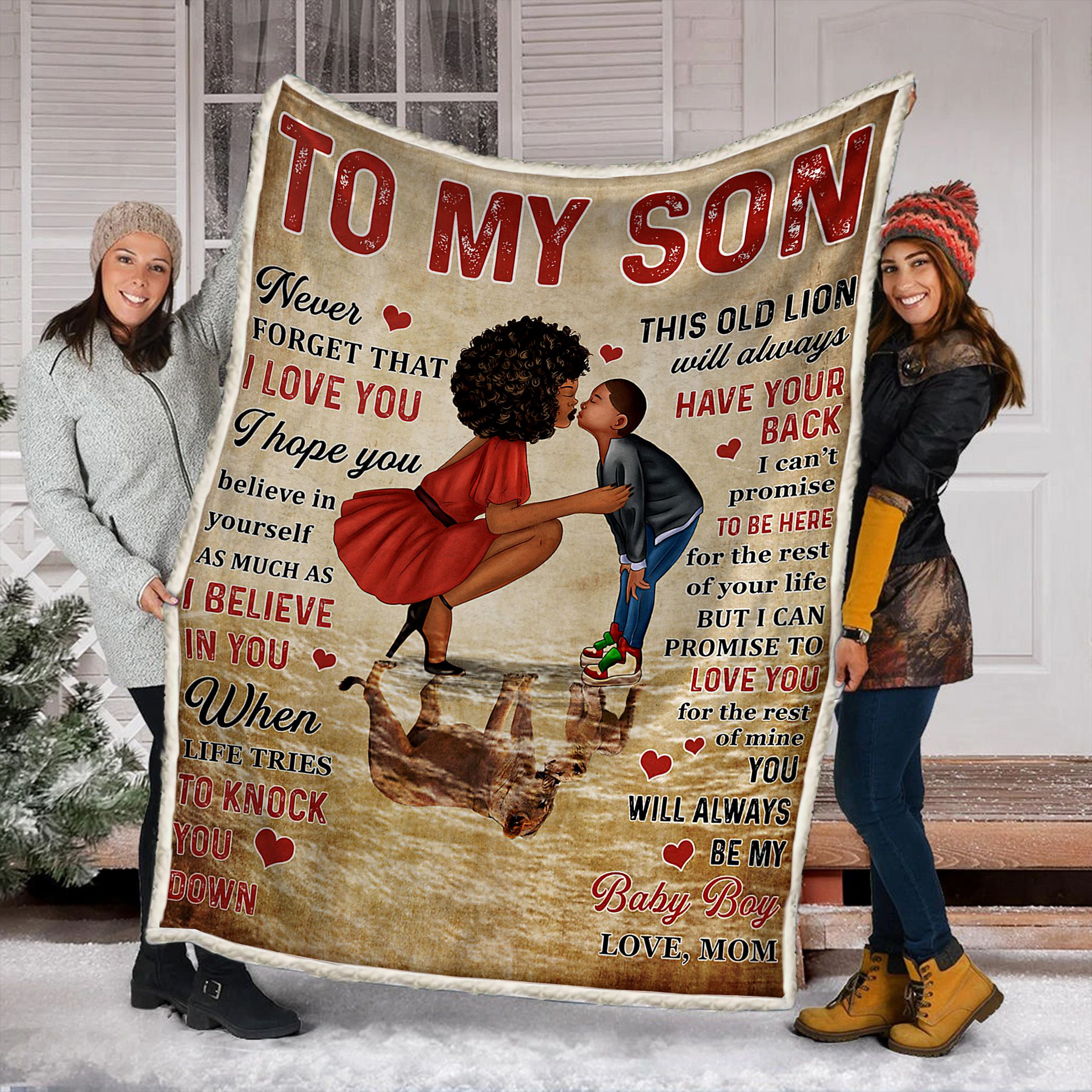 To My Son Fleece Blanket