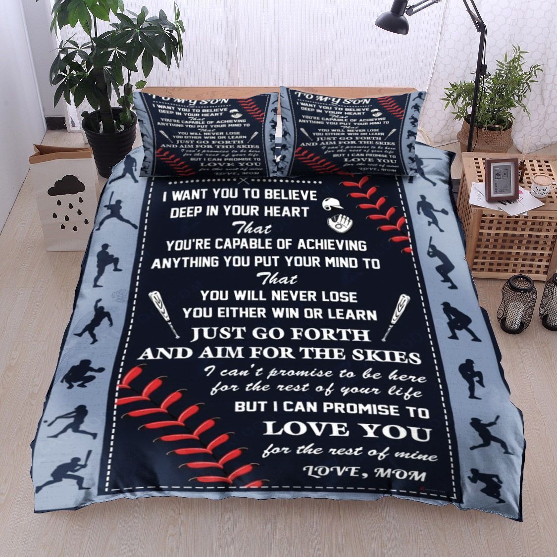 To My Son Mom Bedding Set