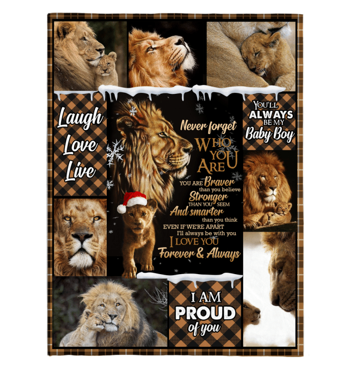 To My Son Never Forget Who You Are Fleece Blanket Fleece Blanket