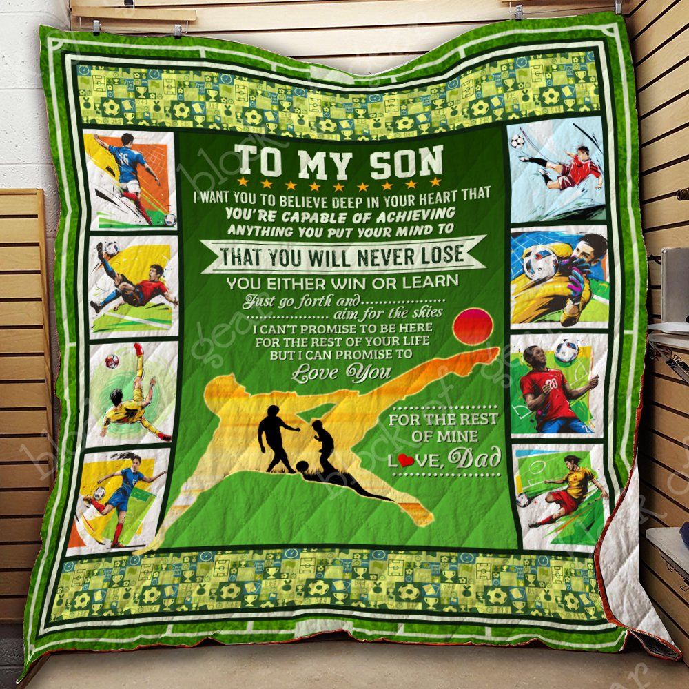 To My Son Soccer Quilt Th775 Dhc11123444Dd